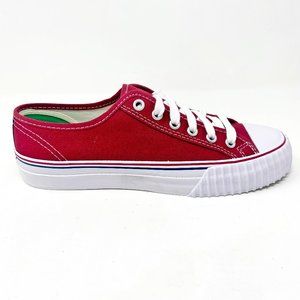 PF Flyers Center Lo Red White Womens Sneakers